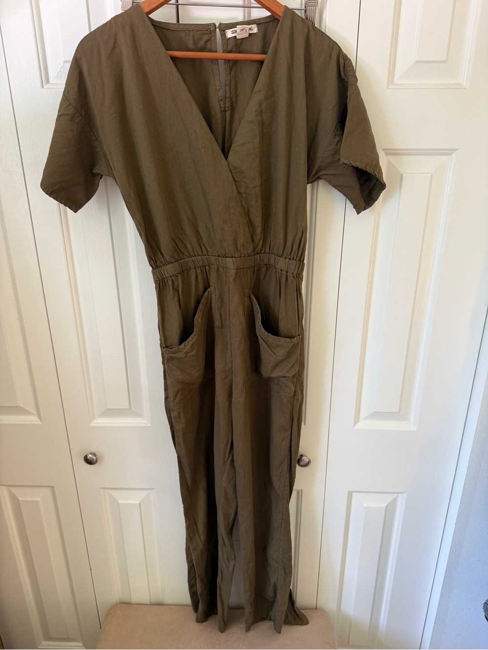 Billabong Olive Green Kids One-Piece Jumpsuit